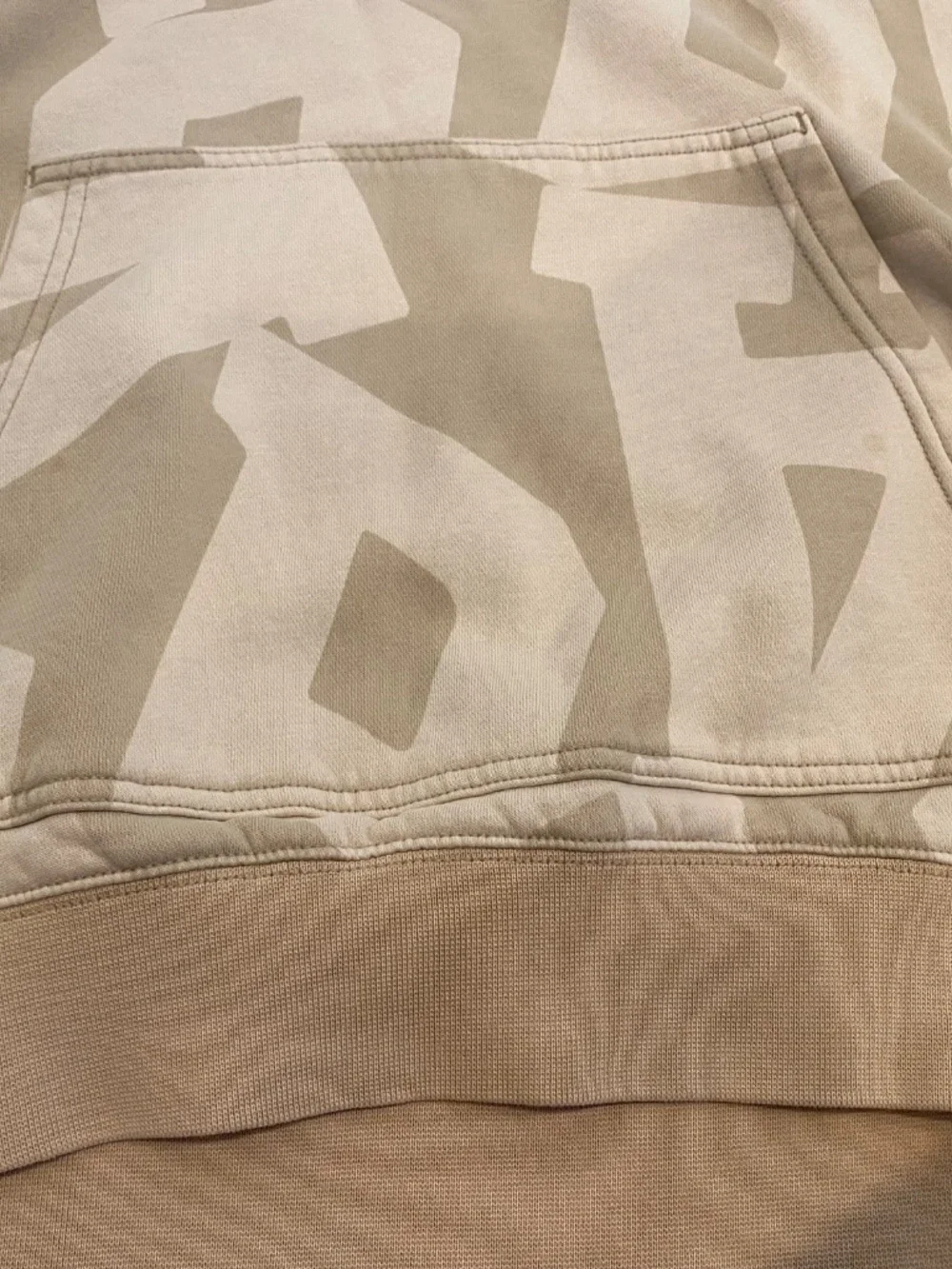 GAP Teen Girls’ Size 18-20 Beige Pullover Hoodie with GAP Print